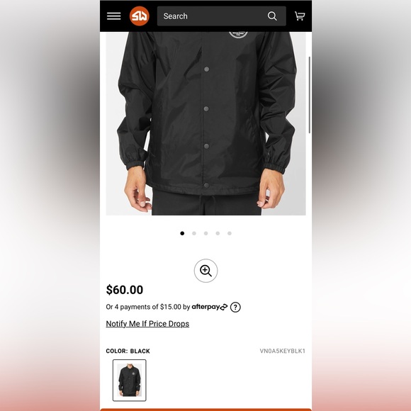 Vans Torrey Jacket Size Medium - Picture 3 of 3